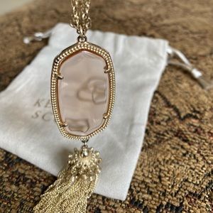 Kendra Scott Rayne Gld/Translucent Tassel Necklace